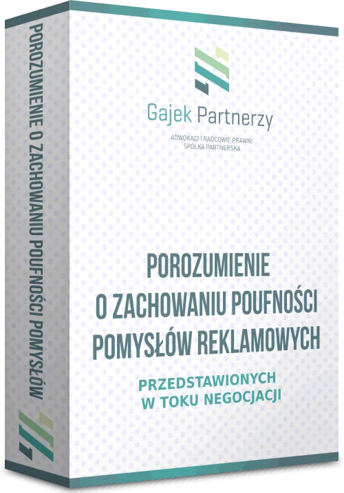 Porozumienie o zachowaniu poufności pomysłów reklamowych (NDA)