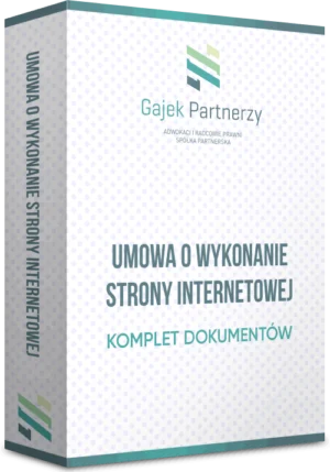 Umowa o wykonanie strony internetowej