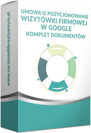Umowa o pozycjonowanie wizytówki firmowej w Google