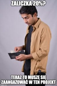 zaliczka dla agencji marketingowej